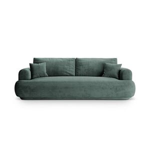 Imagine Canapea extensibila 3 locuri, Ella-120, Micadoni Home, 253x108x94 cm, catifea, petrol