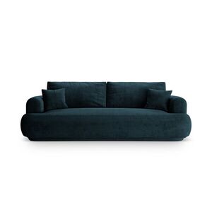 Imagine Canapea extensibila 3 locuri, Ella-120, Micadoni Home, 253x108x94 cm, catifea, petrol inchis