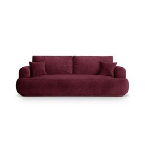 Imagine Canapea extensibila 3 locuri, Ella-193, Micadoni Home, 253x108x94 cm, tesatura structurata chenille, bordo