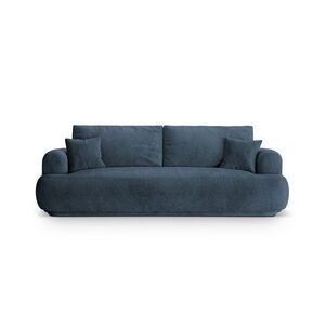Imagine Canapea extensibila 3 locuri, Ella-193, Micadoni Home, 253x108x94 cm, tesatura structurata chenille, albastru inchis