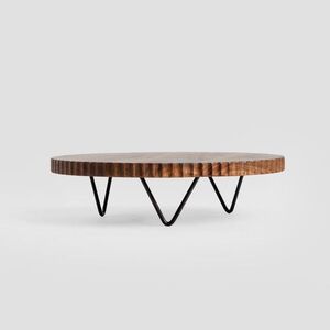 Imagine Platou Rillet, Homla, 34x9 cm, lemn/metal, maro/negru