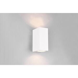 Imagine Aplica de perete pentru exterior Roya, TRIO, 6.9x15 cm, 35W, 2x GU10, aluminiu, alb mat