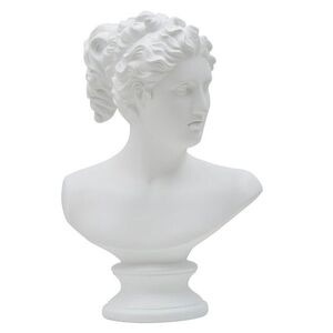 Imagine Bust decorativ, Roman Woman, Mauro Ferretti, 21.5x34 cm, polirasina, alb