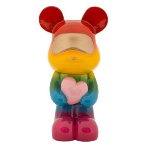 Imagine Figurina /sculptura decorativa Rainbow Standing Teddy, Mauro Ferretti, 22.5x17.5x42.5 cm, polirasina, multicolor