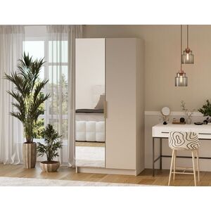 Imagine Dulap pentru haine cu oglinda ELTAP, KM1-SZA100, Mirtillo, 100x60x216 cm, PAL laminat, casmir