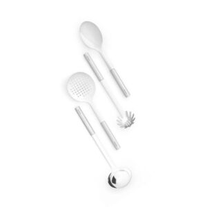 Imagine Set 4 ustensile de bucatarie, Brabantia, Profile, 11.6x11.6x35 cm, inox, argintiu