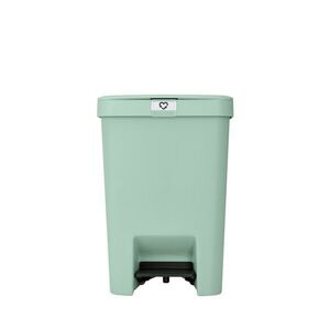 Imagine Cos de gunoi cu pedala, Brabantia, StepUp, 25 L, 35.2x28x40.9 cm, polipropilena, verde jad