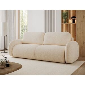 Imagine Canapea extensibila 3 locuri ELTAP, Avuela, 250x105x94 cm, lemn/tesatura chenille, bej deschis