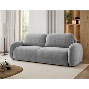 Imagine Canapea extensibila 3 locuri ELTAP, Avuela, 250x105x94 cm, lemn/tesatura chenille, gri