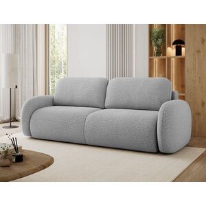 Imagine Canapea extensibila 3 locuri ELTAP, Avuela, 250x105x94 cm, lemn/tesatura boucle, gri