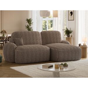 Imagine Coltar extensibil dreapta 3 locuri ELTAP, Tesalia, 240x150x93 cm, lemn/catifea din poliester, maro deschis