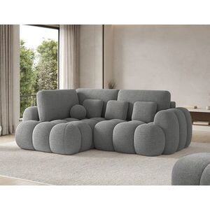 Imagine Coltar extensibil stanga 3 locuri ELTAP, Cozion, 267x165x105 cm, lemn/tesatura boucle, gri inchis