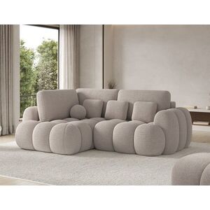 Imagine Coltar extensibil stanga 3 locuri ELTAP, Cozion, 267x165x105 cm, lemn/tesatura boucle, bej inchis