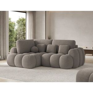 Imagine Coltar extensibil stanga 3 locuri ELTAP, Cozion, 267x165x105 cm, lemn/tesatura boucle, maro