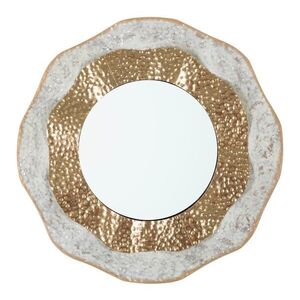 Imagine Oglinda decorativa Shai Light, Mauro Ferretti, 54.5 cm, fier, auriu