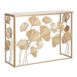 Imagine Consola Leaf, Mauro Ferretti, 108x36.5x80 cm, fier, auriu