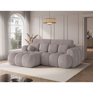 Imagine Coltar extensibil stanga 4 locuri ELTAP, Covelion, 260x167x105 cm, lemn/catifea din poliester, gri
