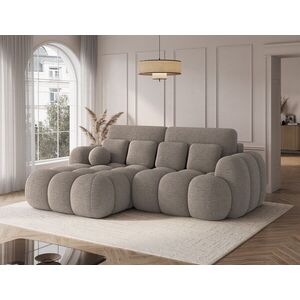 Imagine Coltar extensibil stanga 4 locuri ELTAP, Covelion, 260x167x105 cm, lemn/tesatura boucle, maro