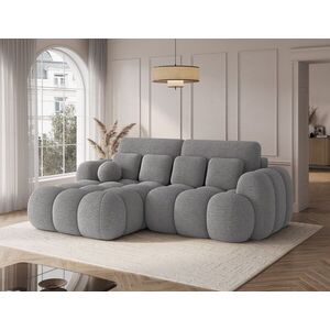 Imagine Coltar extensibil stanga 4 locuri ELTAP, Covelion, 260x167x105 cm, lemn/tesatura boucle, gri inchis