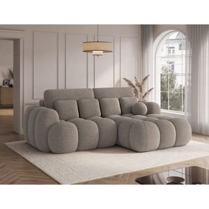 Imagine Coltar extensibil dreapta 4 locuri ELTAP, Covelion, 260x167x105 cm, lemn/tesatura boucle, maro
