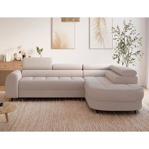 Imagine Coltar extensibil dreapta 5 locuri ELTAP, RT-20XIL, Vesteria, 279x215x91 cm, lemn/tesatura boucle, bej