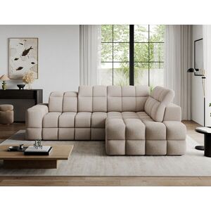 Imagine Coltar extensibil dreapta 3 locuri ELTAP, Bronon, 296x200x109 cm, lemn/tesatura boucle, bej