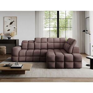 Imagine Coltar extensibil dreapta 3 locuri ELTAP, Bronon, 296x200x109 cm, lemn/tesatura boucle, maro