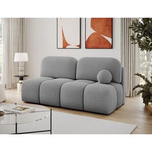 Imagine Canapea extensibila 2 locuri ELTAP, Nuwia, 200x102x100 cm, lemn/tesatura boucle, gri