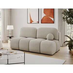 Imagine Canapea extensibila 2 locuri ELTAP, Nuwia, 200x102x100 cm, lemn/tesatura boucle, bej