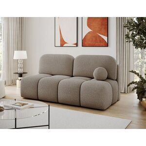 Imagine Canapea extensibila 2 locuri ELTAP, Nuwia, 200x102x100 cm, lemn/tesatura boucle, bej inchis