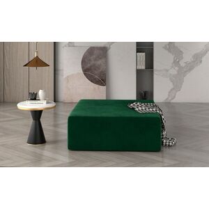 Imagine Taburet ELTAP, Kelim, 83x83x42 cm, lemn/poliester, verde inchis
