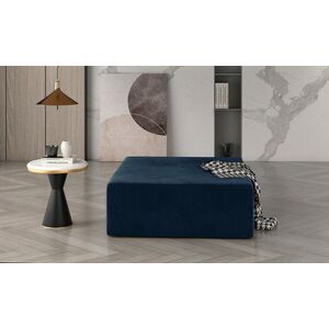 Imagine Taburet ELTAP, Kelim, 83x83x42 cm, lemn/poliester, albastru inchis