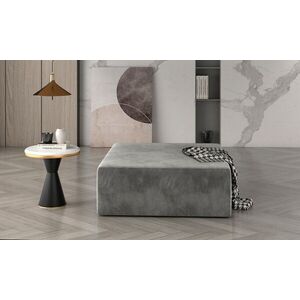 Imagine Taburet ELTAP, Kelim, 83x83x42 cm, lemn/poliester, gri