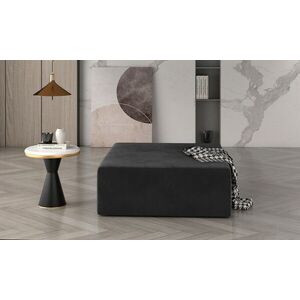 Imagine Taburet ELTAP, Kelim, 83x83x42 cm, lemn/poliester, gri inchis