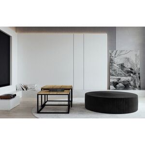 Imagine Taburet ELTAP, Lara, 73x27 cm, lemn/poliester, negru