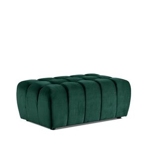Imagine Taburet ELTAP, Lazaro, 100x62x42 cm, lemn/poliester, verde inchis