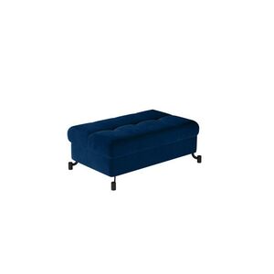 Imagine Taburet cu spatiu pentru depozitare ELTAP, LoreP-04, Lorelle, 100x70x45 cm, lemn/poliester, albastru inchis