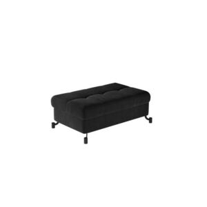 Imagine Taburet cu spatiu pentru depozitare ELTAP, LoreP-05, Lorelle, 100x70x45 cm, lemn/poliester, gri inchis