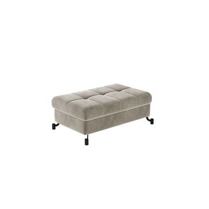 Imagine Taburet cu spatiu pentru depozitare ELTAP, LoreP-10, Lorelle, 100x70x45 cm, lemn/poliester, bej deschis