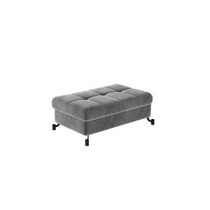 Imagine Taburet cu spatiu pentru depozitare ELTAP, LoreP-11, Lorelle, 100x70x45 cm, lemn/poliester, gri deschis