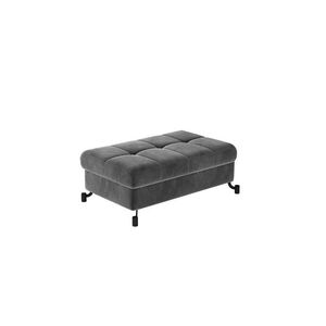 Imagine Taburet cu spatiu pentru depozitare ELTAP, LoreP-12, Lorelle, 100x70x45 cm, lemn/poliester, gri