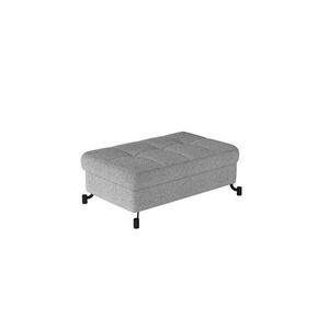 Imagine Taburet cu spatiu pentru depozitare ELTAP, LoreP-17, Lorelle, 100x70x45 cm, lemn/poliester, gri deschis