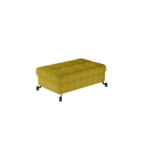 Imagine Taburet cu spatiu pentru depozitare ELTAP, LoreP-21, Lorelle, 100x70x45 cm, lemn/poliester, mustar