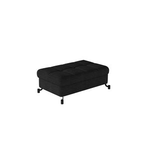 Imagine Taburet cu spatiu pentru depozitare ELTAP, LoreP-27, Lorelle, 100x70x45 cm, lemn/poliester, negru