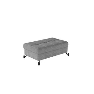 Imagine Taburet cu spatiu pentru depozitare ELTAP, LoreP-28, Lorelle, 100x70x45 cm, lemn/poliester, gri