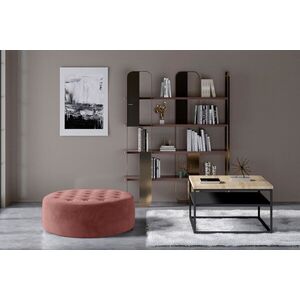 Imagine Taburet ELTAP, Monty, 70x28 cm, lemn/poliester, roz