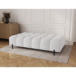 Imagine Taburet ELTAP, Ferivo, 137x68x37 cm, lemn/tesatura boucle, alb
