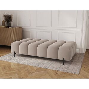 Imagine Taburet ELTAP, Ferivo, 137x68x37 cm, lemn/plush din poliester, bej inchis