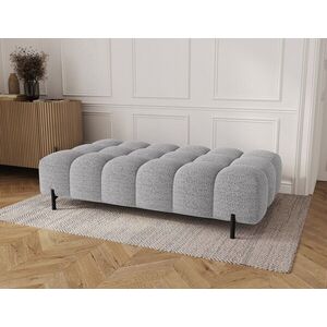Imagine Taburet ELTAP, Ferivo, 137x68x37 cm, lemn/tesatura boucle, gri deschis