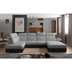 Imagine Coltar extensibil dreapta 5 locuri ELTAP, Evl-25, Evanell, 336x211x102 cm, lemn/poliester, gri/negru